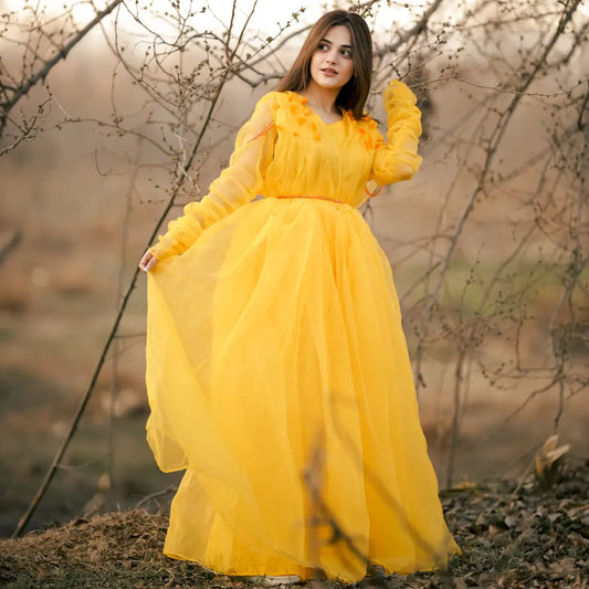 Dazzling Yellow Frock