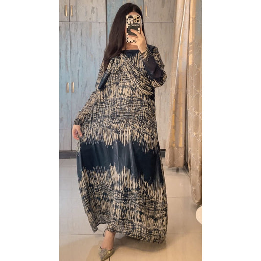 Imported Shiffon A-Line Butterfly Style Frock