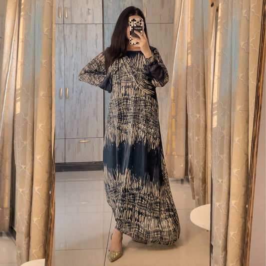 Imported Shiffon A-Line Butterfly Style Frock