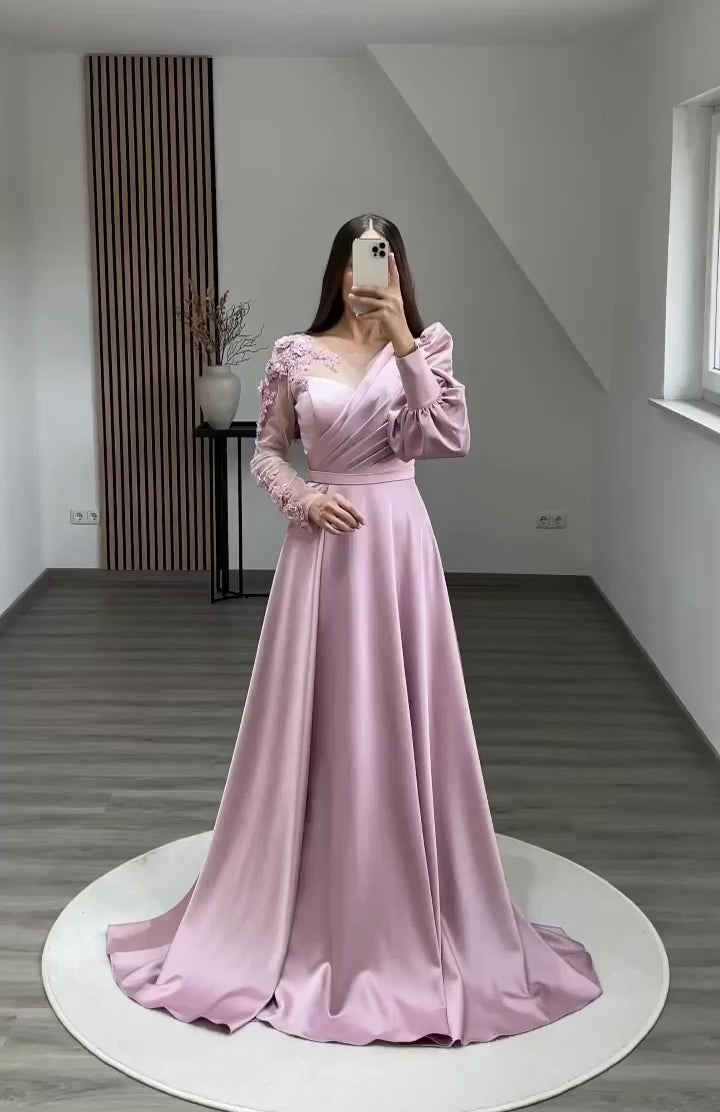 Dazzling Pink Satin Silk Frock