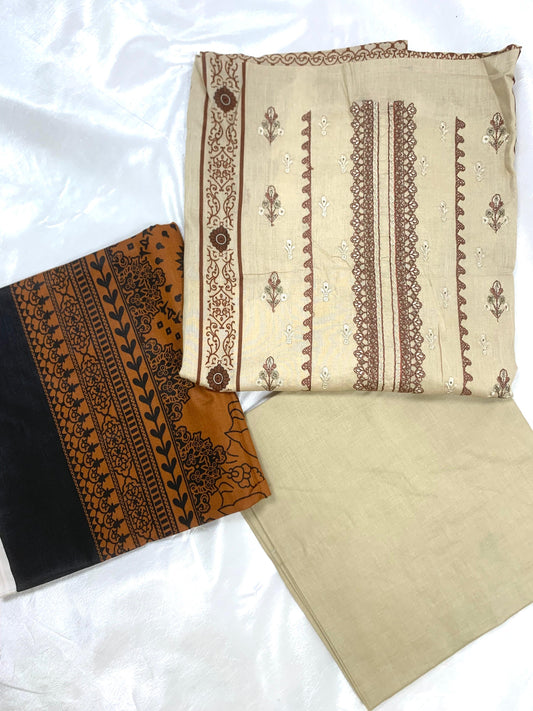 Premium Embroidered Lawn 3pc Dress.