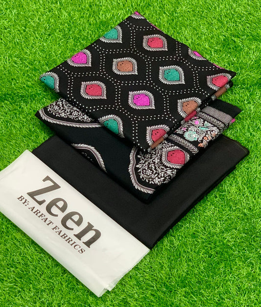 Premium Printed Lawn 3pc Dress.