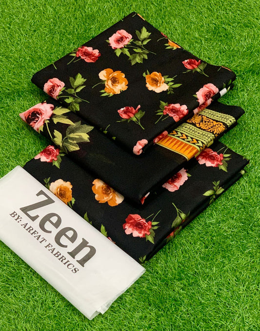 Premium Printed Lawn 3pc Dress.