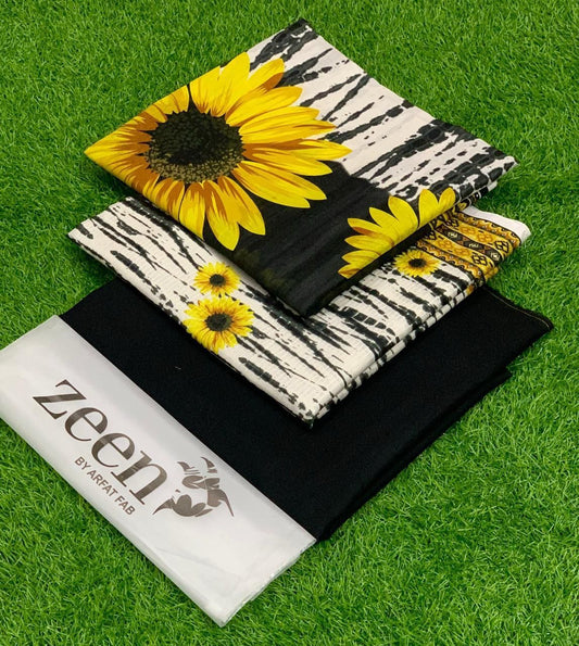 Premium Printed Lawn 3pc Dress.