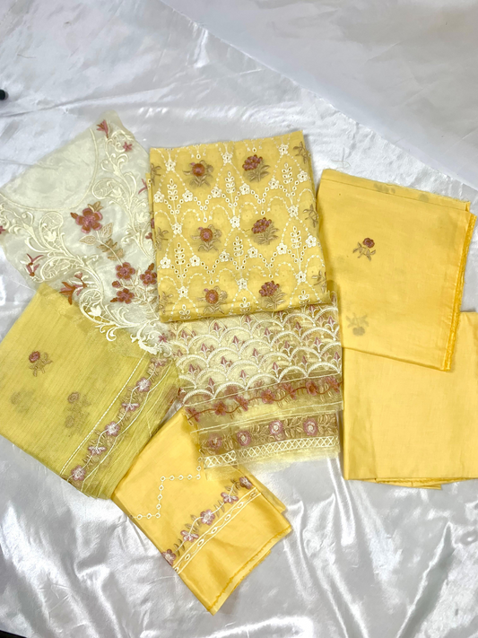 Premium Embroidered Lawn 3pc Dress.