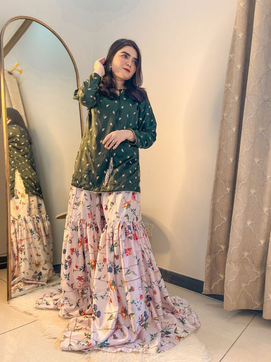 Silk Festive Gharara.