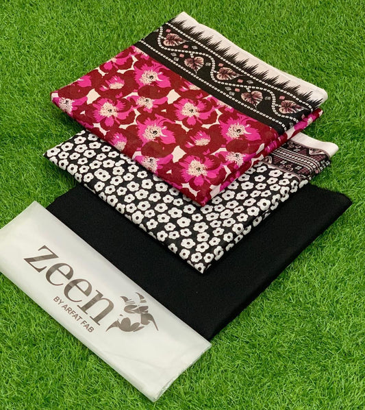 Premium Printed Lawn 3pc Dress.