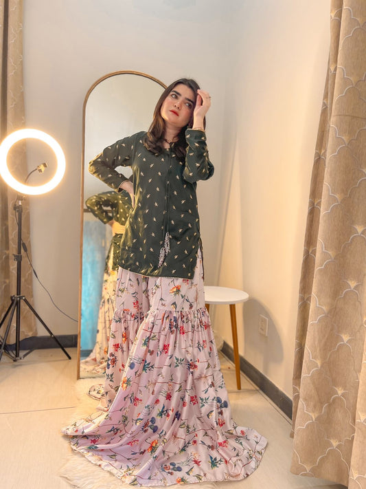 Silk Festive Gharara.