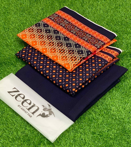 Premium Printed Lawn 3pc Dress.