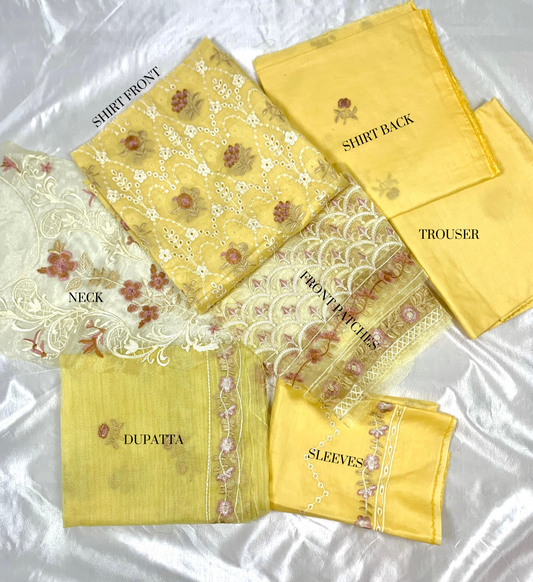 Premium Embroidered Lawn 3pc Dress.