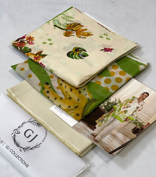 Premium Printed Lawn 3pc Dress.