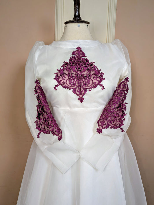 Dazzling White Organza Frock