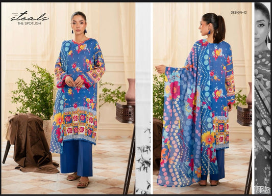Premium Printed Lawn 3pc Dress.