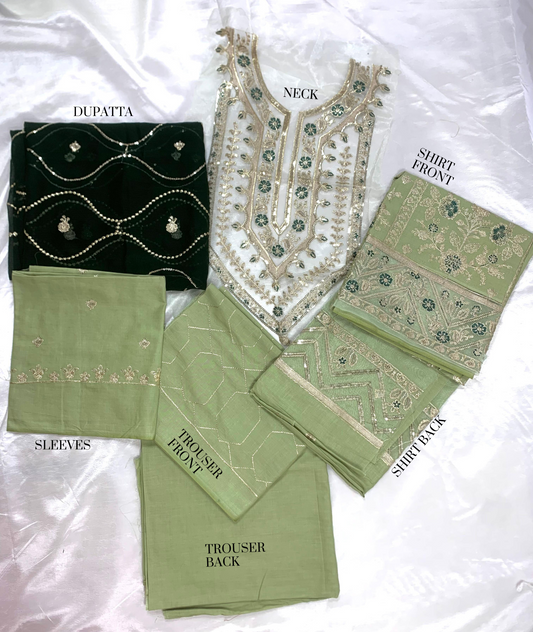 Premium Embroidered Lawn 3pc Dress.