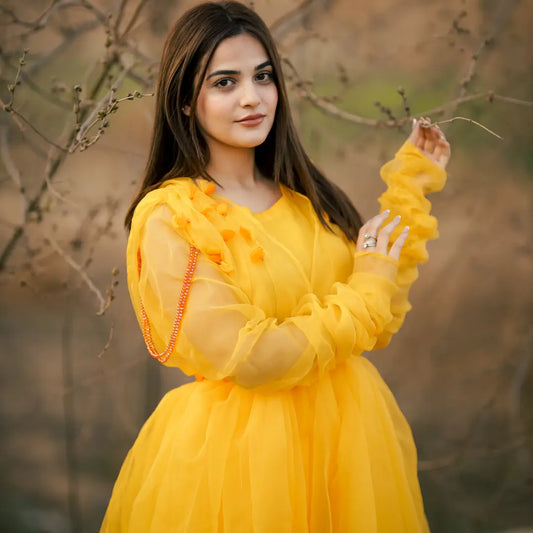 Dazzling Yellow Frock