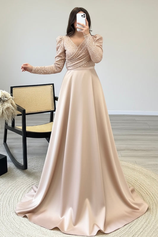 Beautiful Skin Satin Silk Maxi