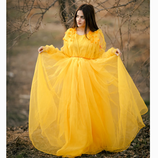 Dazzling Yellow Frock