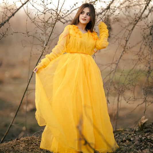Dazzling Yellow Frock