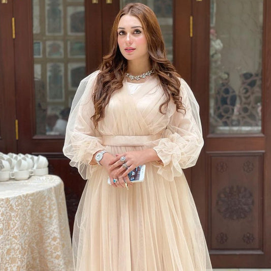 Dazzling Skin Net Frock