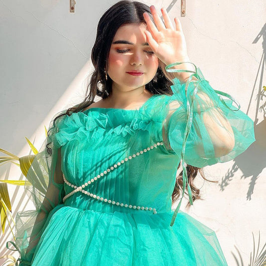 Dazzling Turquoise Frock