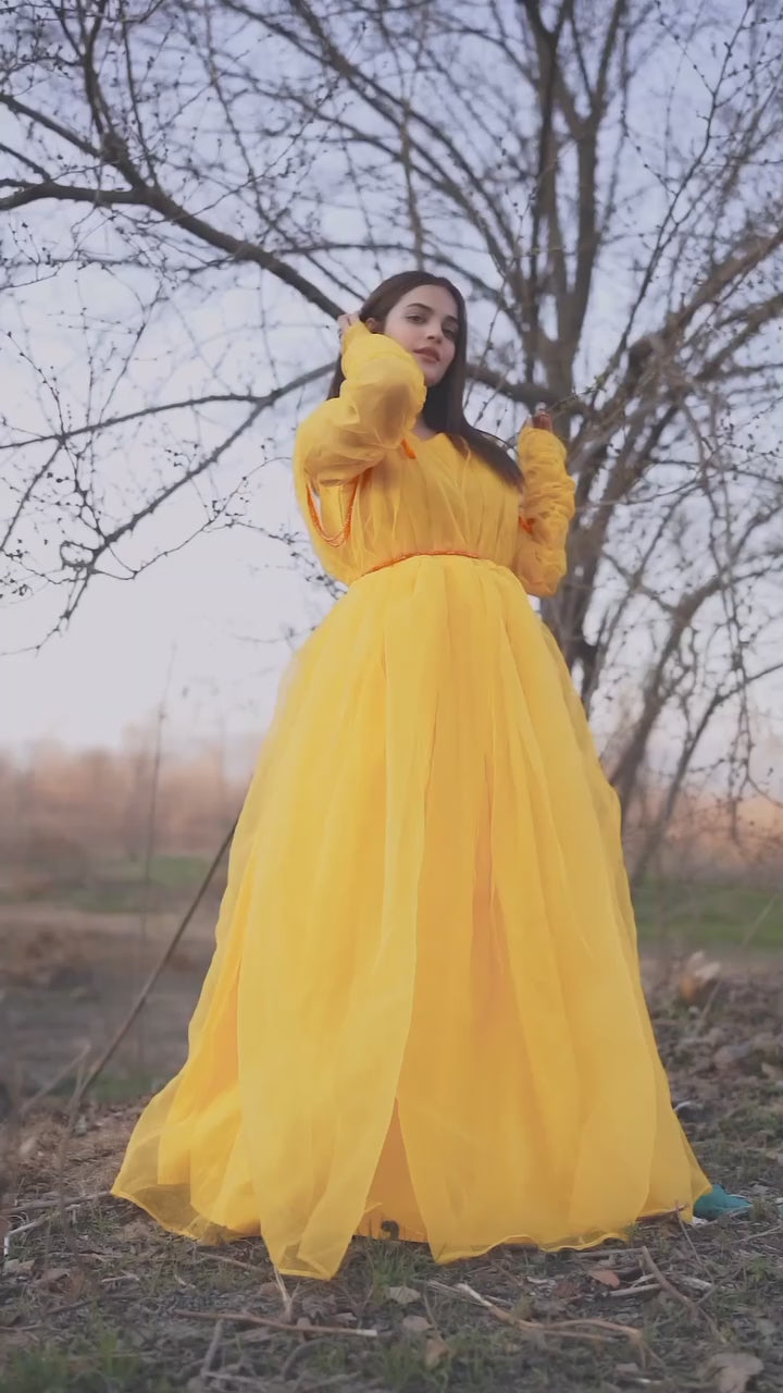 Dazzling Yellow Frock