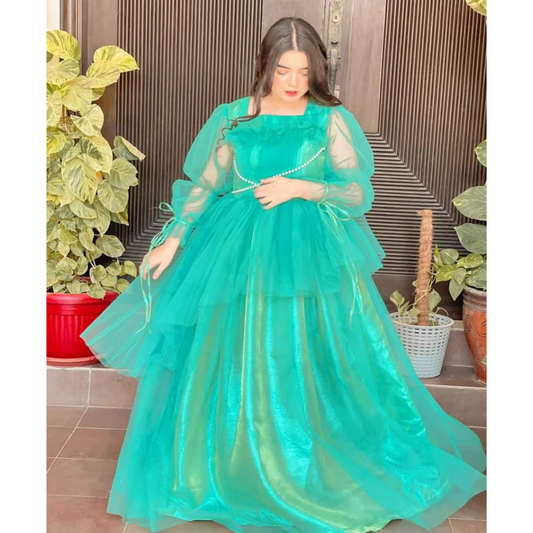 Dazzling Turquoise Frock