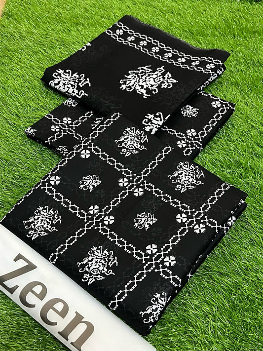 Premium Printed Lawn 3pc Dress.