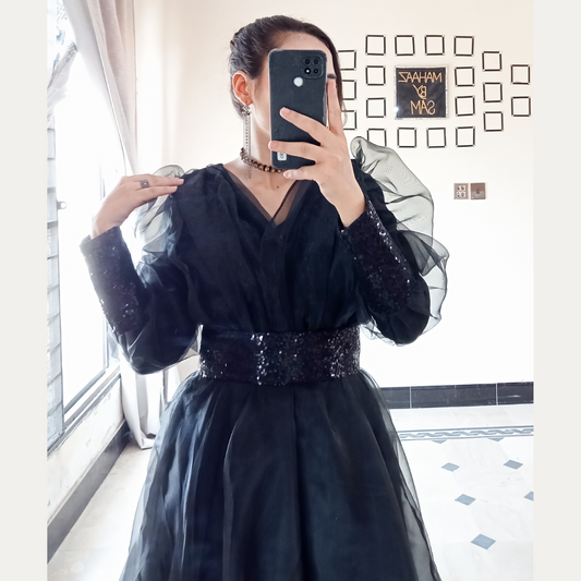 Dazzling Black Frock